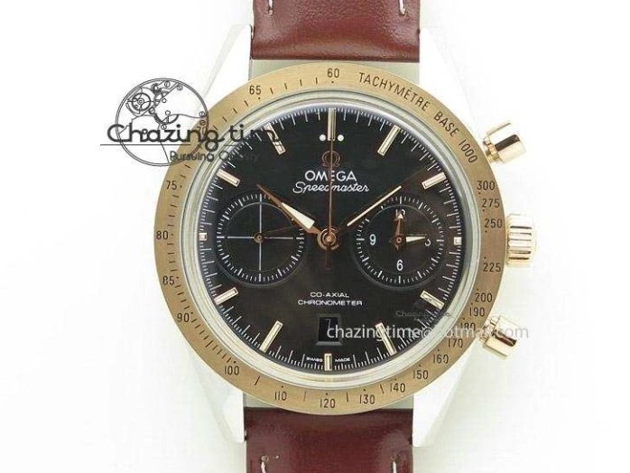 0518 Speedmaster ’57 SS Chrono AXF Best Edition Blue Dial on SS Bracelet A7750 (Free Leather Strap) StreetReady 8281